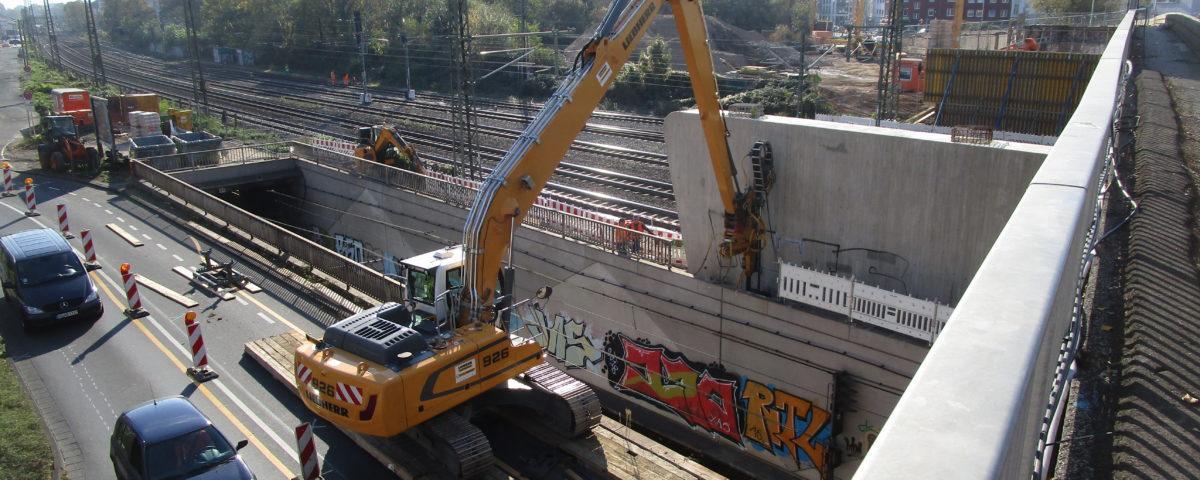 Bonn, Neubau Viktoriabrücke und Zufahrtsrampe Juni 2019